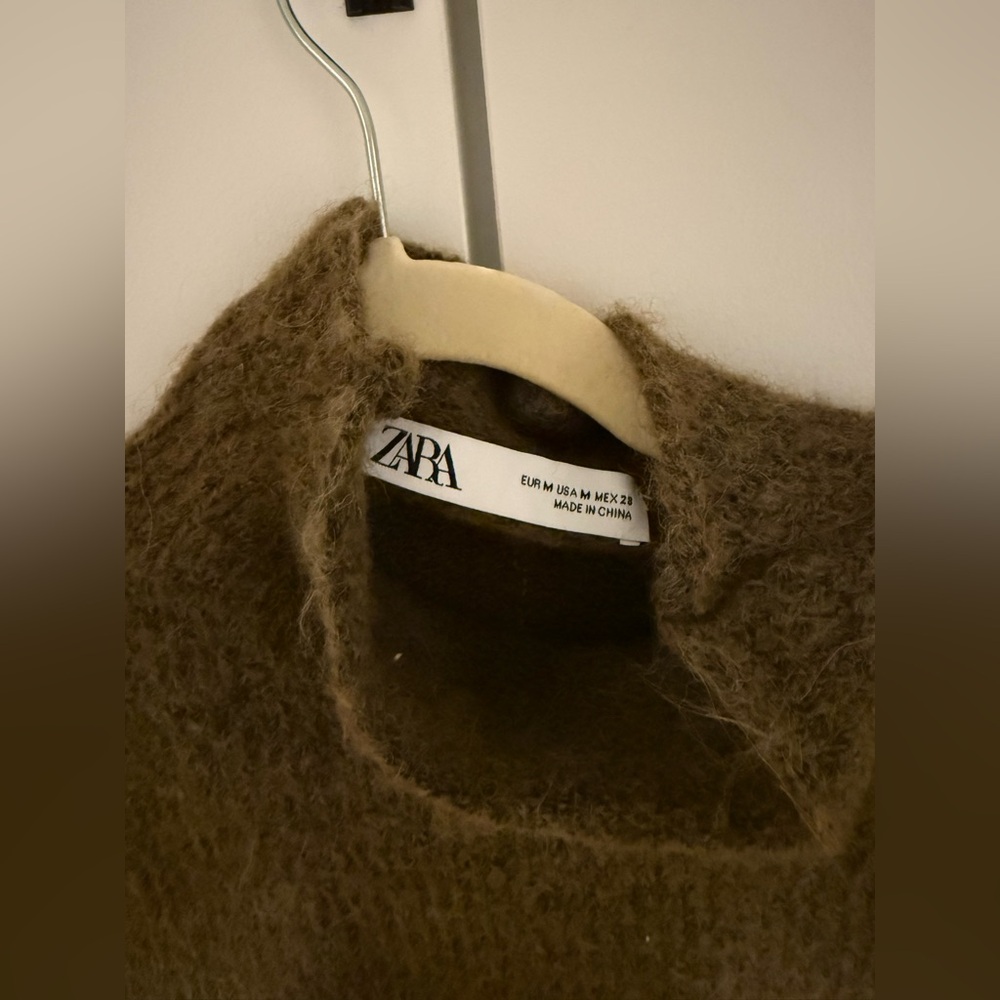 Zara crop turtleneck sweater